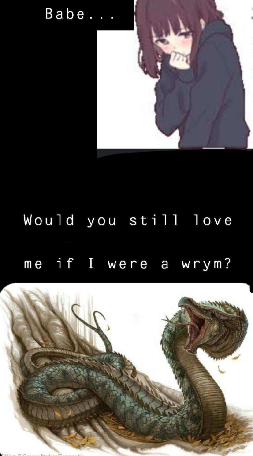 R VIN e IRVAe NVRNES vl B I N WO RV me if I were a wrym