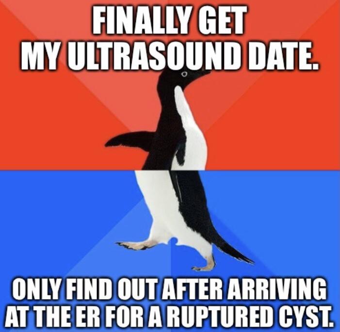 HLLTEVAH MY ULTRASOUND DATE A ONLYFIND OUT AFTER ARRIVING ATTHE ER FOR ARUPTURED CYST