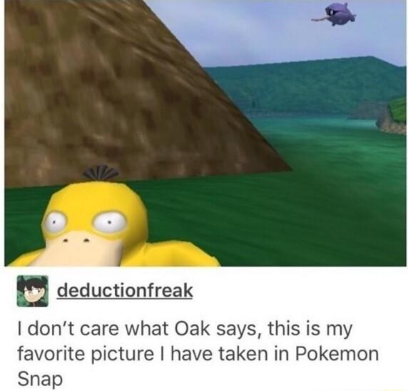 dont care what Oak says this is my favorite picture have taken in Pokemon Snap