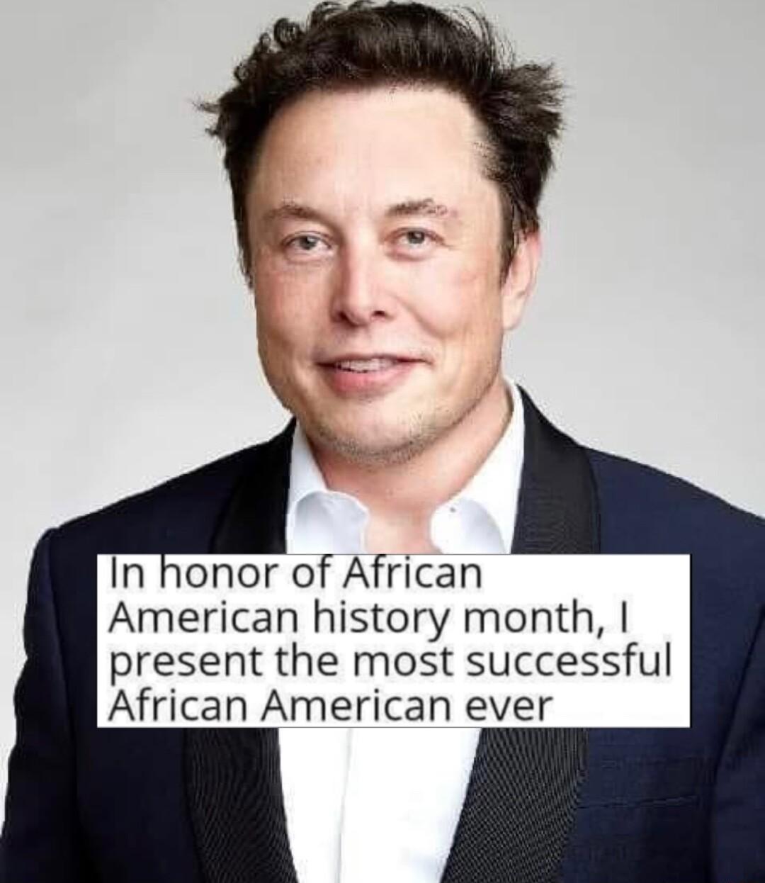 In honor of African American history month present the most successful African American ever