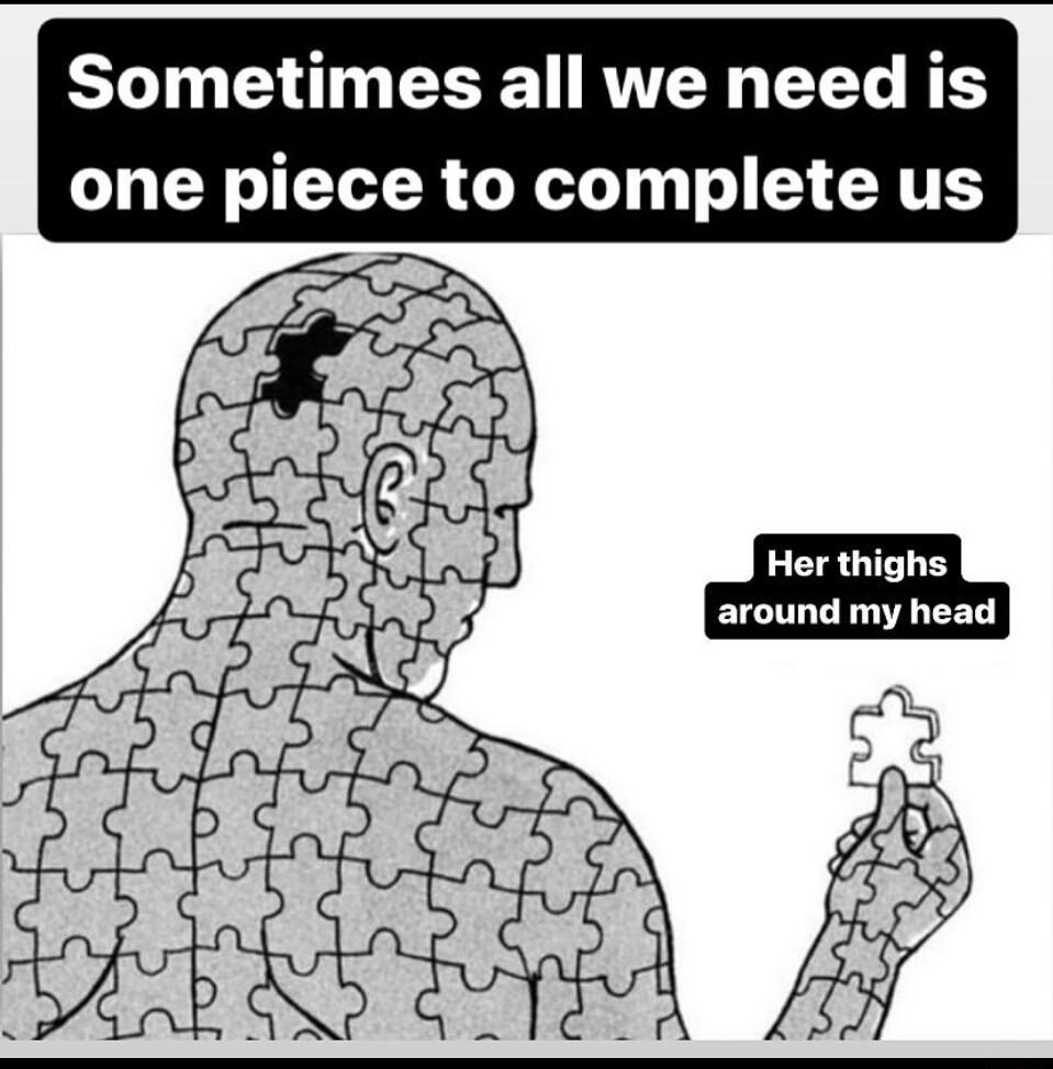 Sometimes all we need is one piece to complete us g