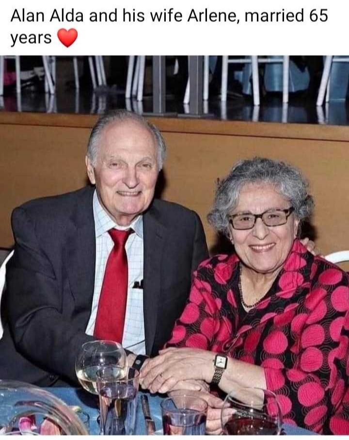 Alan Alda and his wife Arlene married 65 years