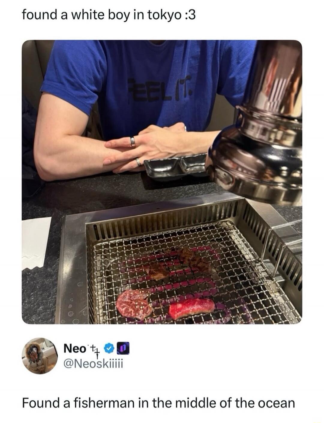 found a white boy in tokyo :3

Found a fisherman in the middle of the ocean