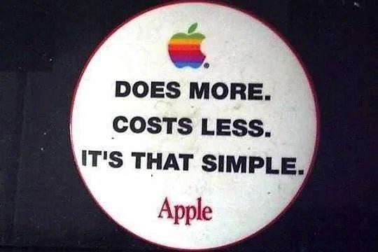 DOES MORE COSTS LESS ITS THAT SIMPLE Apple