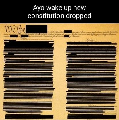 Ayo wake up new constitution dropped