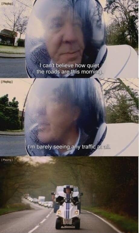 1 cat believe how quiet the roads argjthis mornig barely seei yy traffic