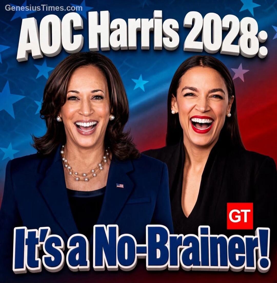 GenesiusTimes.com AOC Harris 2028: It's a No-Brainer! GT