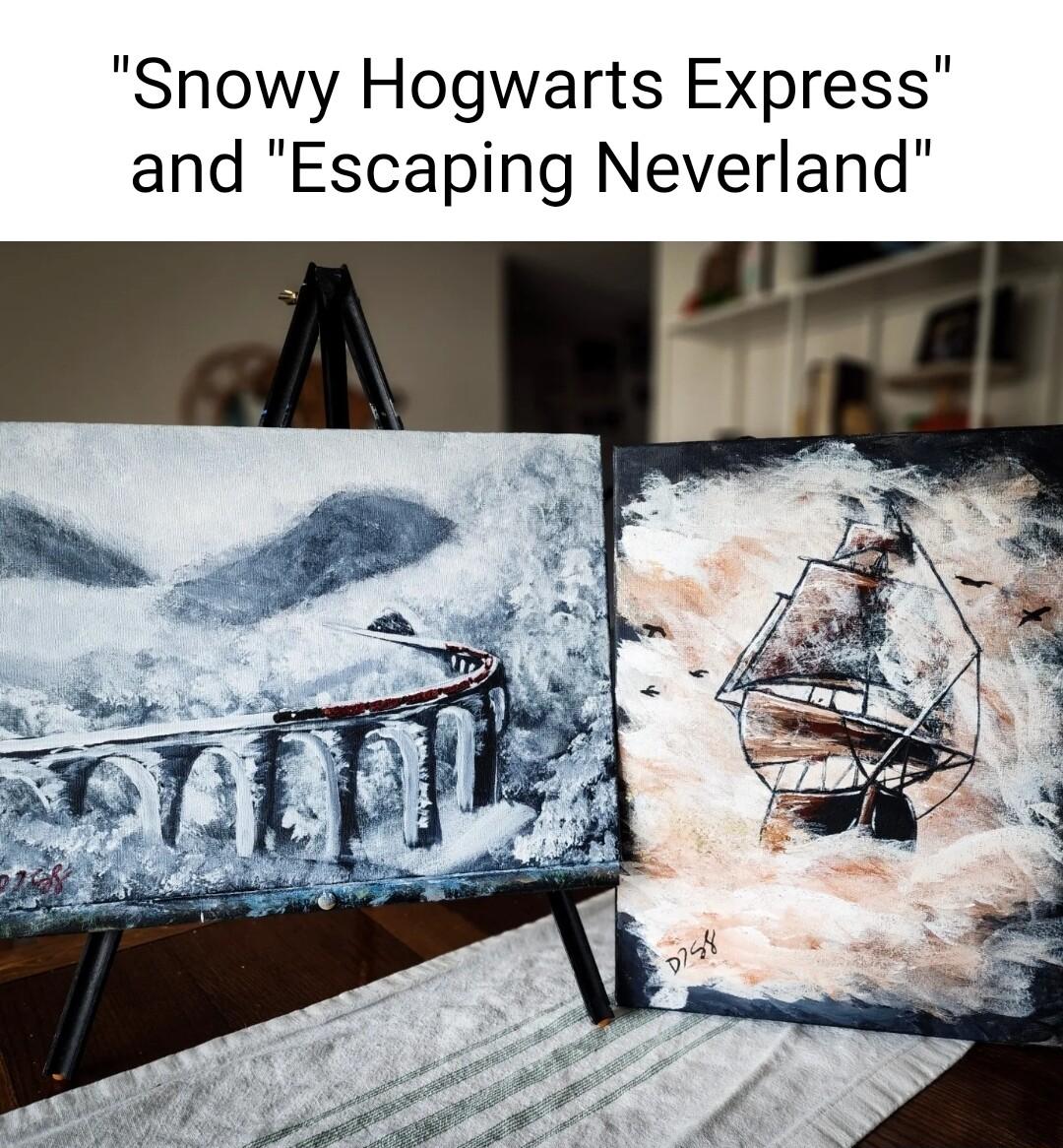 Snowy Hogwarts Express and Escaping Neverland