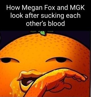 How Megan Fox and MGK look after sucking each others blood R