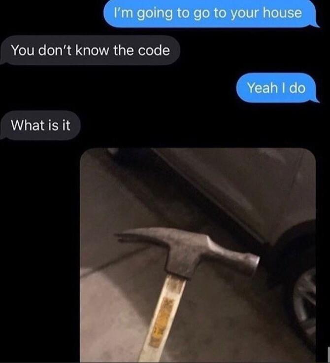You dont know the code What is it m