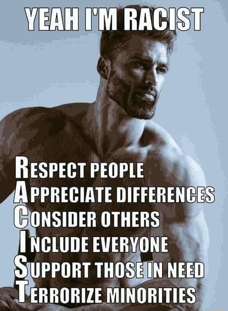 ReSPECT PEOPLE A PPRECIATE DIFFERENCES ClONSIDER OTHERS NCLUDE EVERYONE ST nmguu NEED TERRORIZE MINORITIES