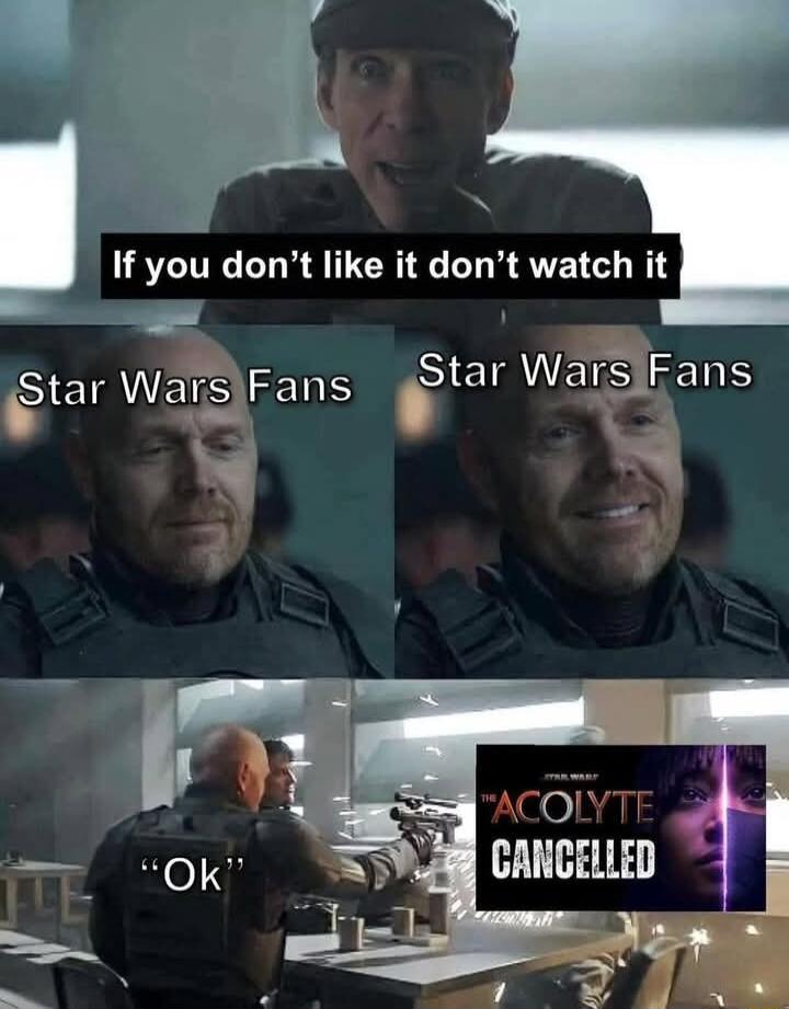 If you dont like it dont watch it Star WarsFans Sta UEISENS 3 Y SivTE CANGELLED