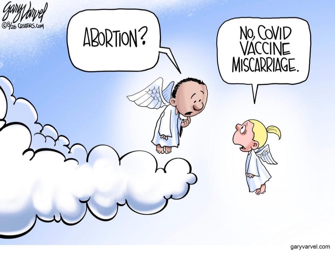 ABORTION? No, COVID VACCINE MISCARRIAGE.