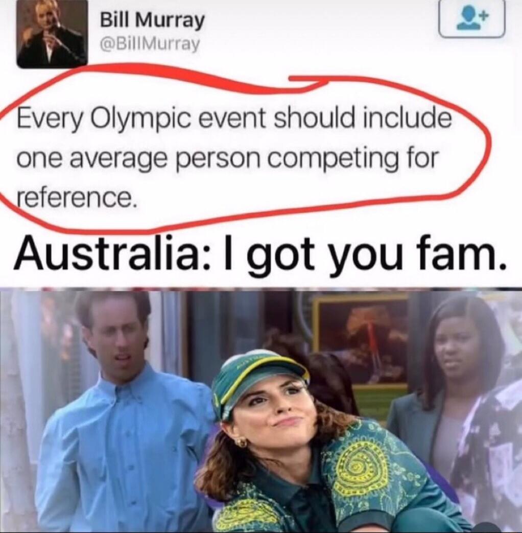 Bill Murray I very Olympic event should include one average person competing for eference