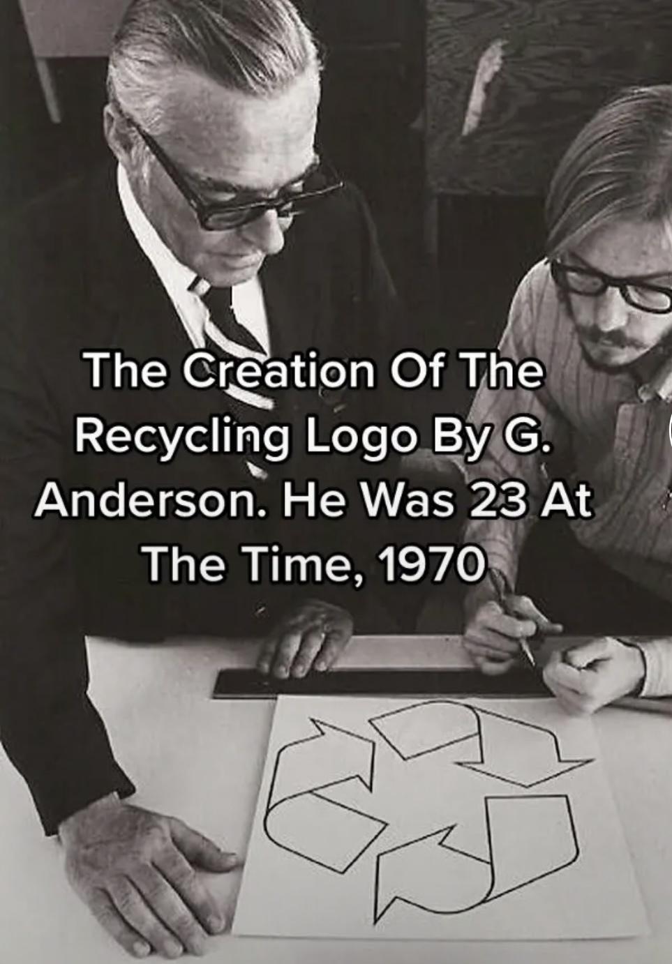 f a5 The Crgation Of Zrue Recycllng eeo ByG B Anderson He Was 23 At The Time 1970