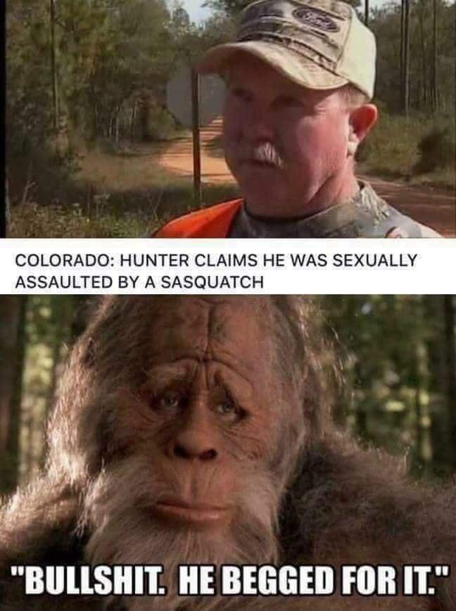 il COLORADO HUNTER CLAIMS HE WAS SEXUALLY ASSAULTED BY A SASQUATCH BULLSHIT HE BEGGED FOR IT