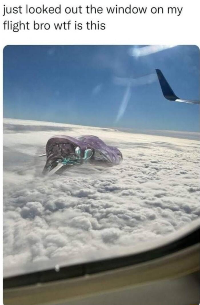 just looked out the window on my flight bro wtf is this