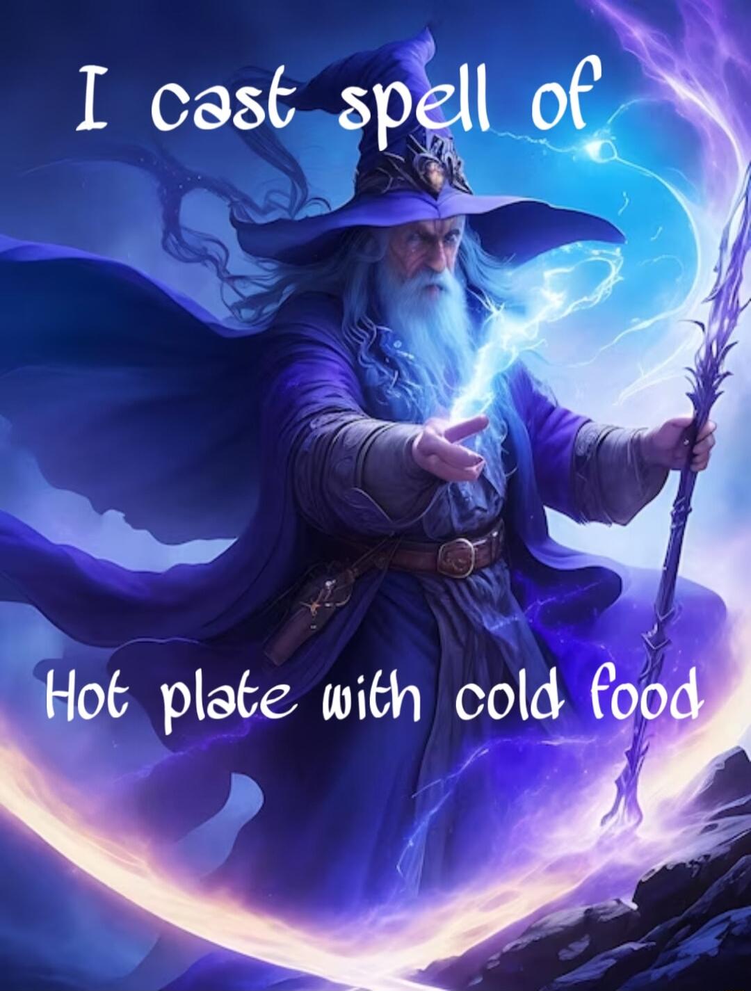 I osstspell of Hot plste with cold fooc