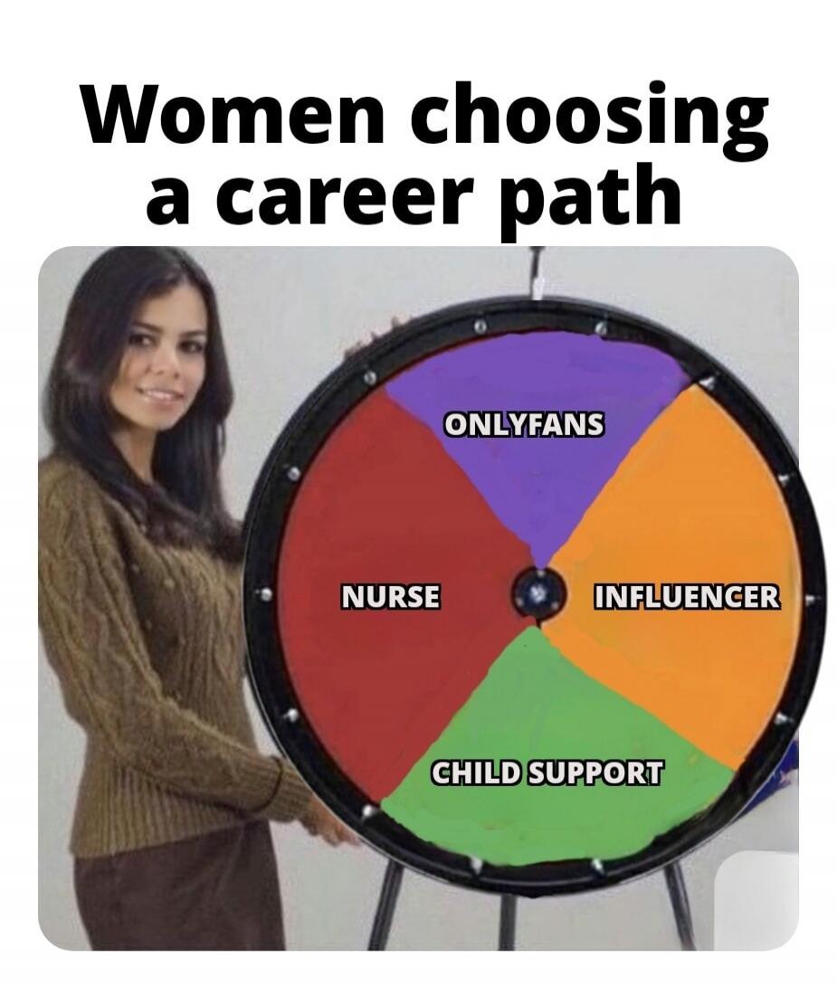 Women choosing a career path ONLYFANS NURSE INFLUENCER CHILD SUPPORT