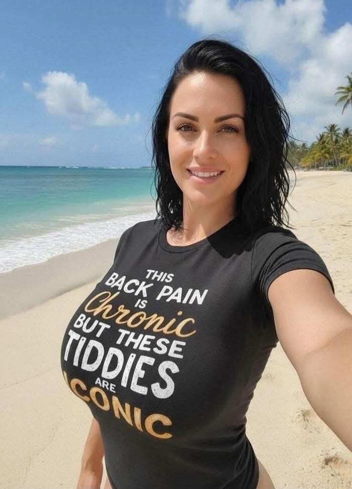 THIS BACK PAIN IS CHRONIC BUT THESE TIDDIES ARE CONIC