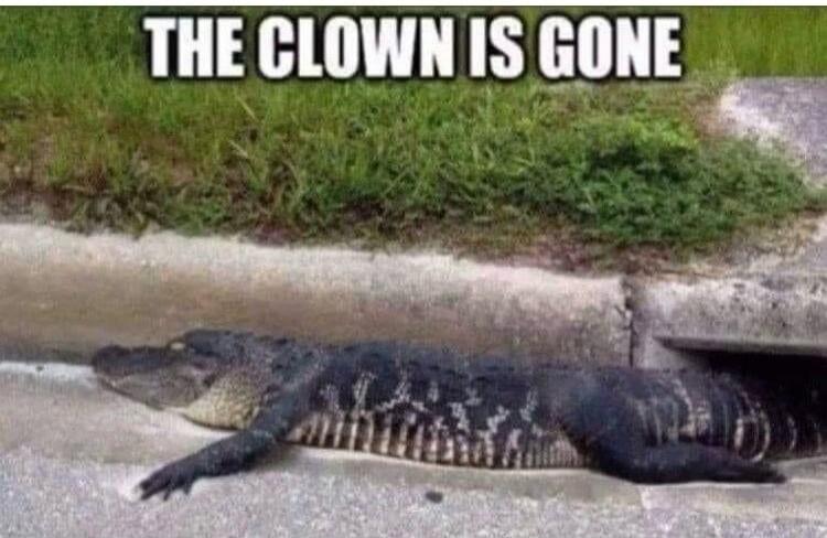 THE CLOWN IS GONE