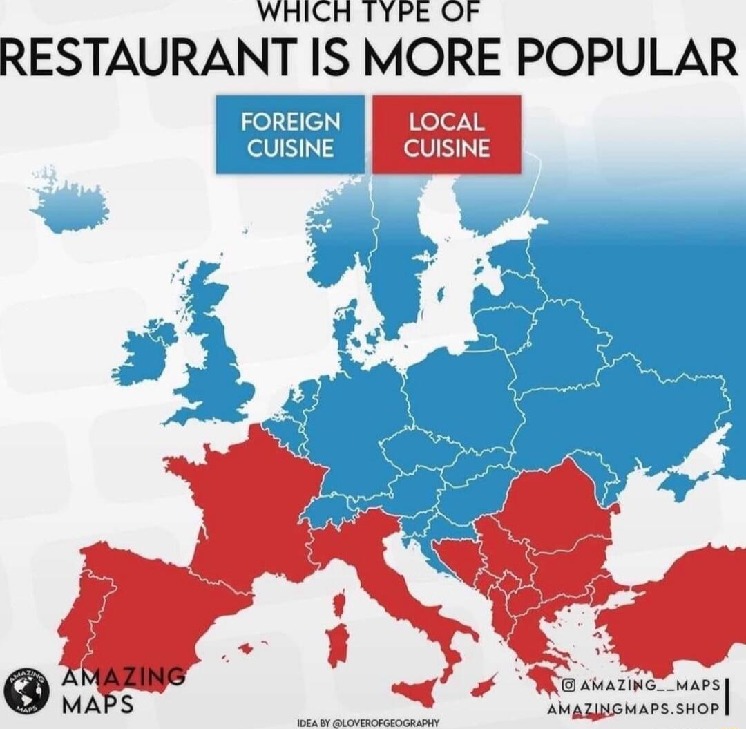WHICRH TYPE OF RESTAURANT IS MORE POPULAR LOCAL CUISINE FORE