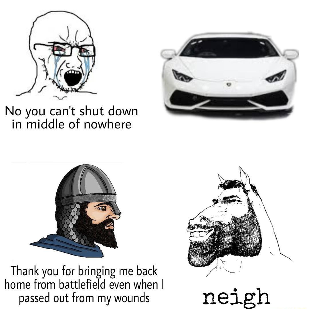 No you cant shut down eecG in middle of nowhere Thank you for bringing me back home from battlefield even when passed oLt From my wouinds neigh