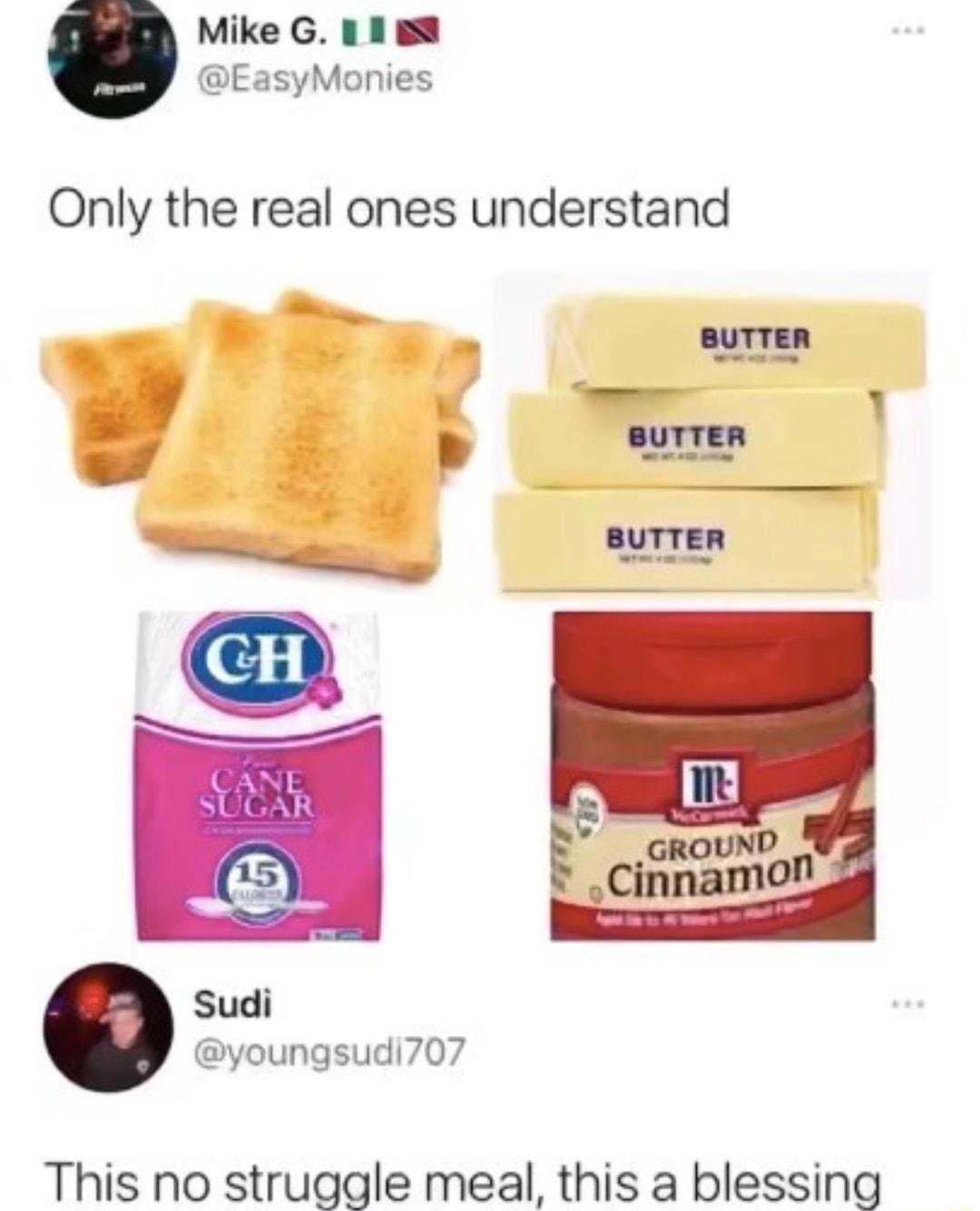 Mike G 1 188 EasyMonies Only the real ones understand Sudi youngsudi707 This no struggle meal this a blessing