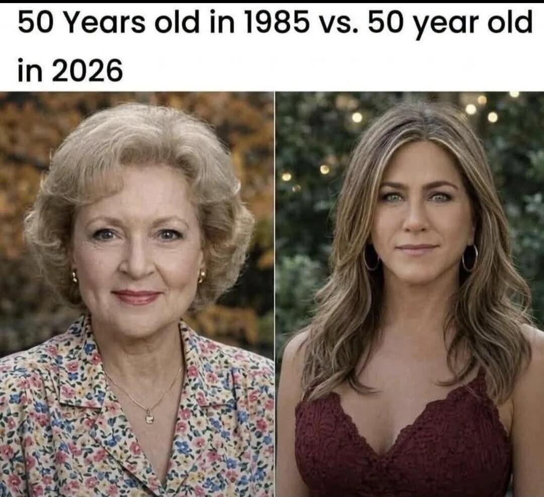 50 Years old in 1985 vs. 50 year old in 2026