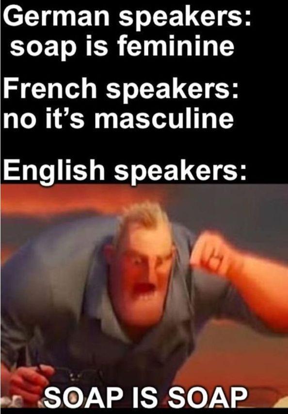 el P EL T CELGCICH Co T T N ER CIII T I o E L CTOR no its masculine S LI T o CELGIECR wr SOAP IS SOAP