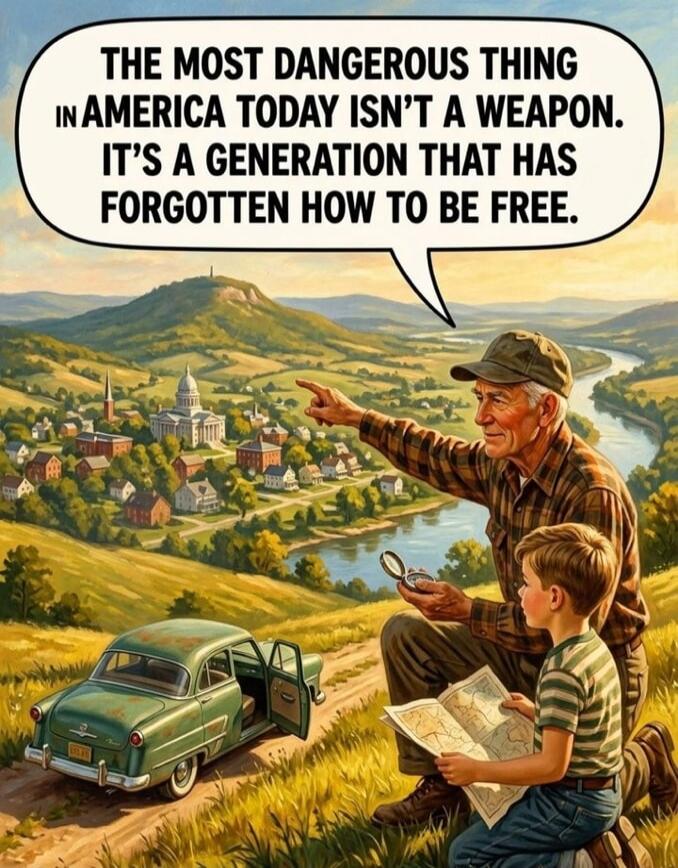THE MOST DANGEROUS THING IN AMERICA TODAY ISN'T A WEAPON. IT'S A GENERATION THAT HAS FORGOTTEN HOW TO BE FREE.