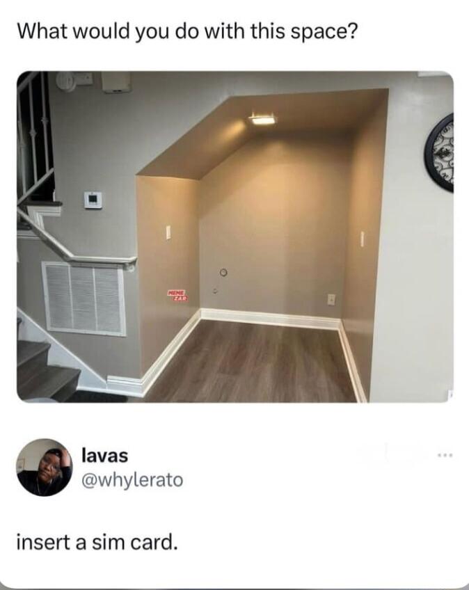 What would you do with this space lavas whylerato insert a sim card
