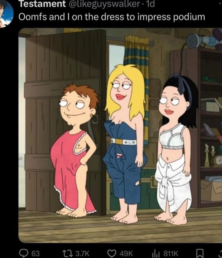 lestament 1ys Oomfs and on the dress to impress podium 3