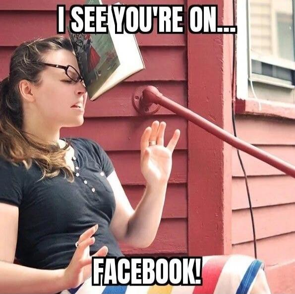 I SEE YOU'RE ON... FACEBOOK!