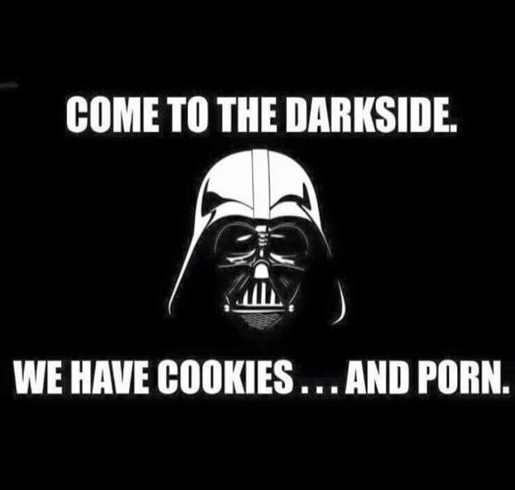 COME TO THE DARKSIDE. WE HAVE COOKIES ... AND PORN.