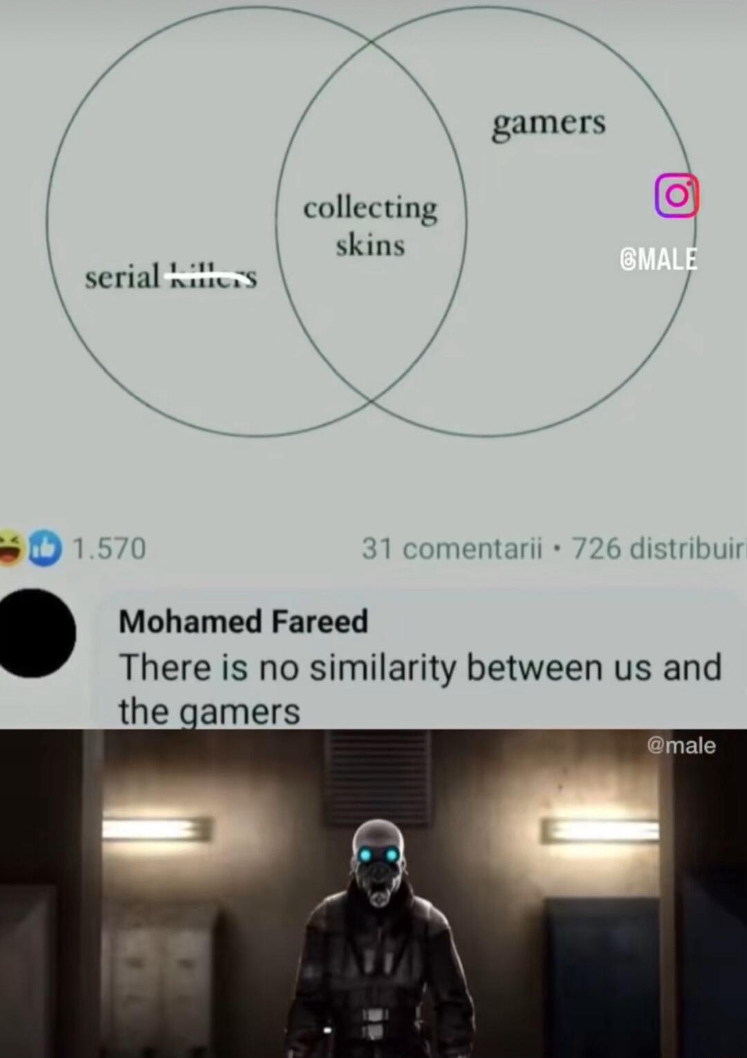 gamers collecting skins serial nit 01570 omentarii 726 distribuir Mohamed Fareed There is no similarity between us and the gamers