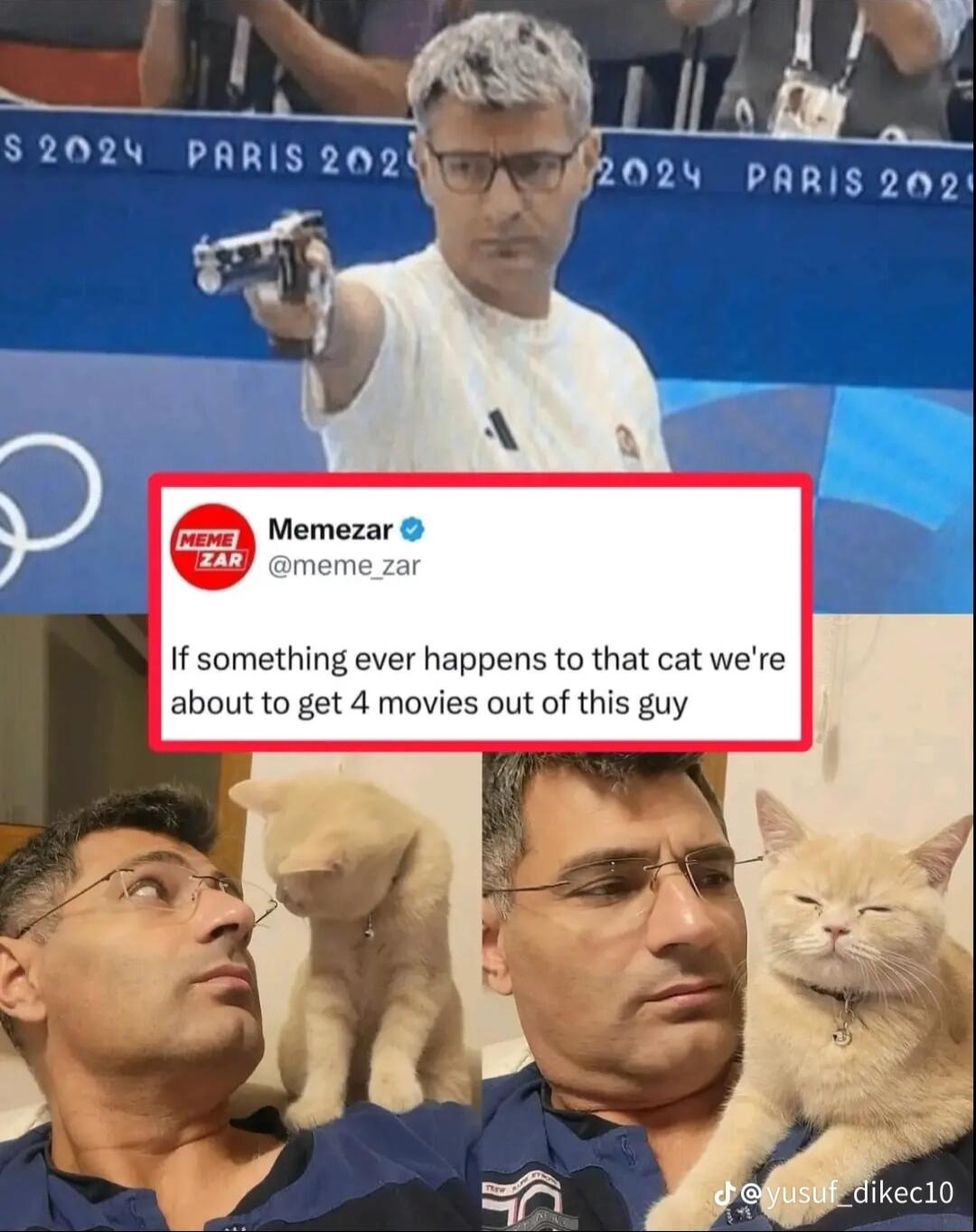 o 2024 PARIS 202 Memezar If something ever happens to that cat were about to get 4 movies out of this guy