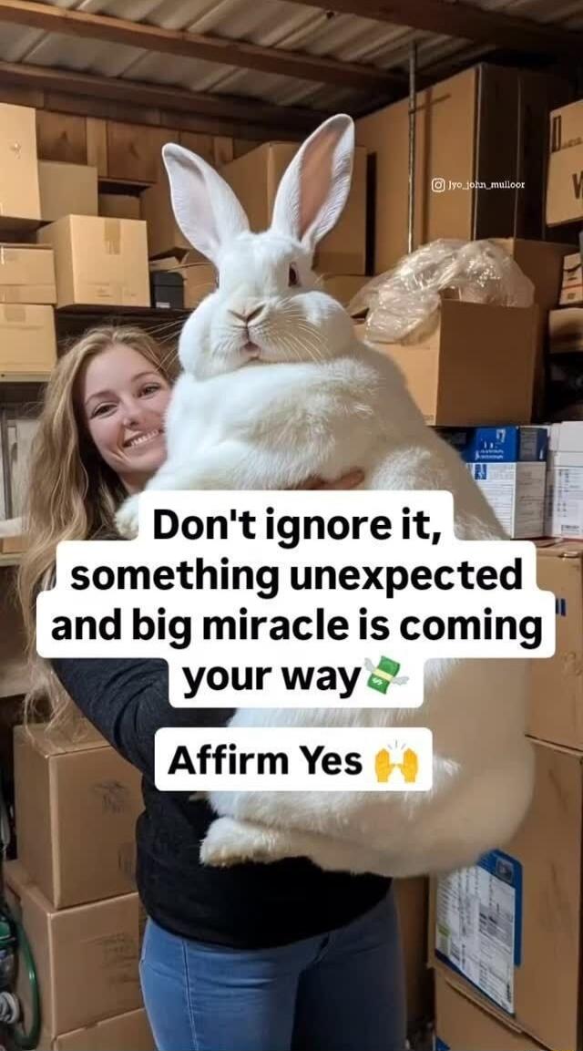 Dontignoreit something unexpected and big miracle is coming