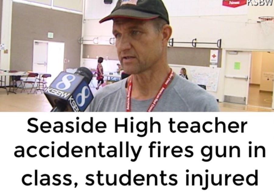 Seaside High teacher accidentally fires gun in class students injured