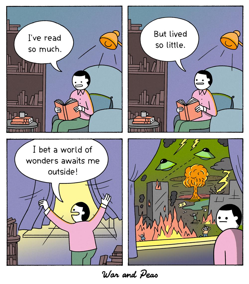 But lived so little Ive read S0 much 1 bet a world of wonders awaits me outside