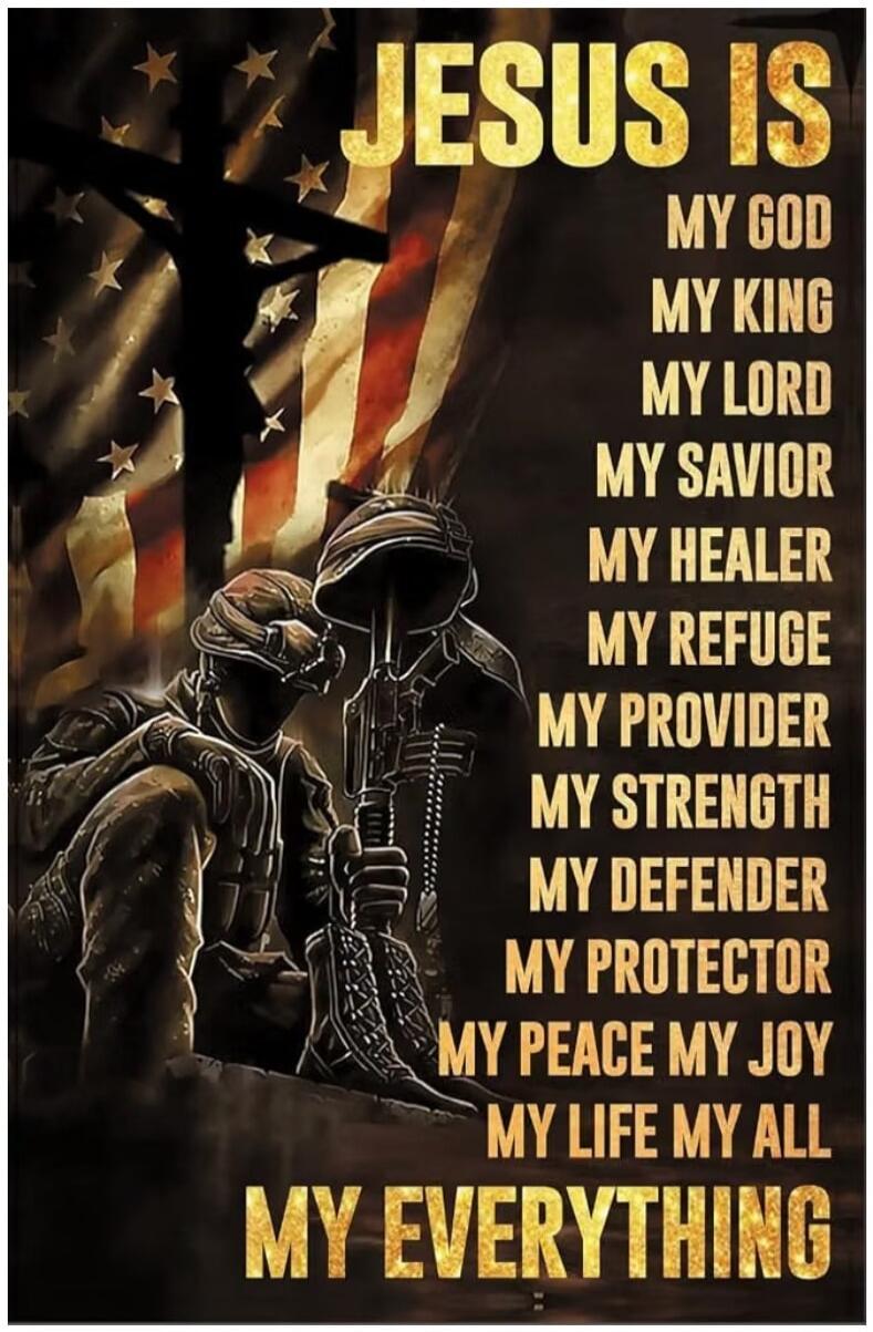 JESUS IS MY GOD MY KING MY LORD MY SAVIOR MY HEALER MY REFUGE MY PROVIDER MY STRENGTH MY DEFENDER MY PROTECTOR MY PEACE MY JOY MY LIFE MY ALL MY EVERYTHING