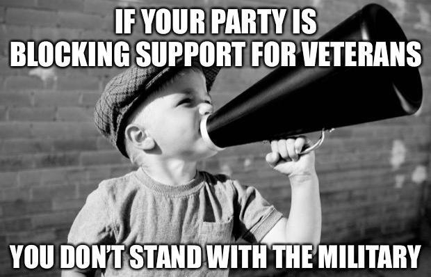 AT AT N BLOCKING SUPPORT FOR VETERANS 4 111 IllllllTlSTlHglTll THEMILITARY