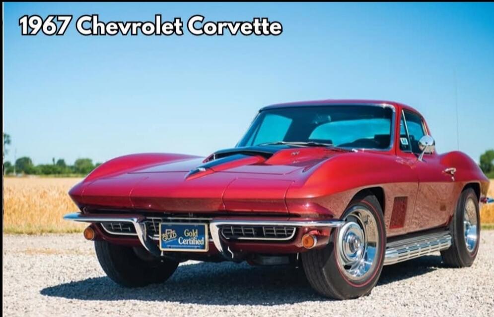 1967 Chevrolet Corvette Gold Certified