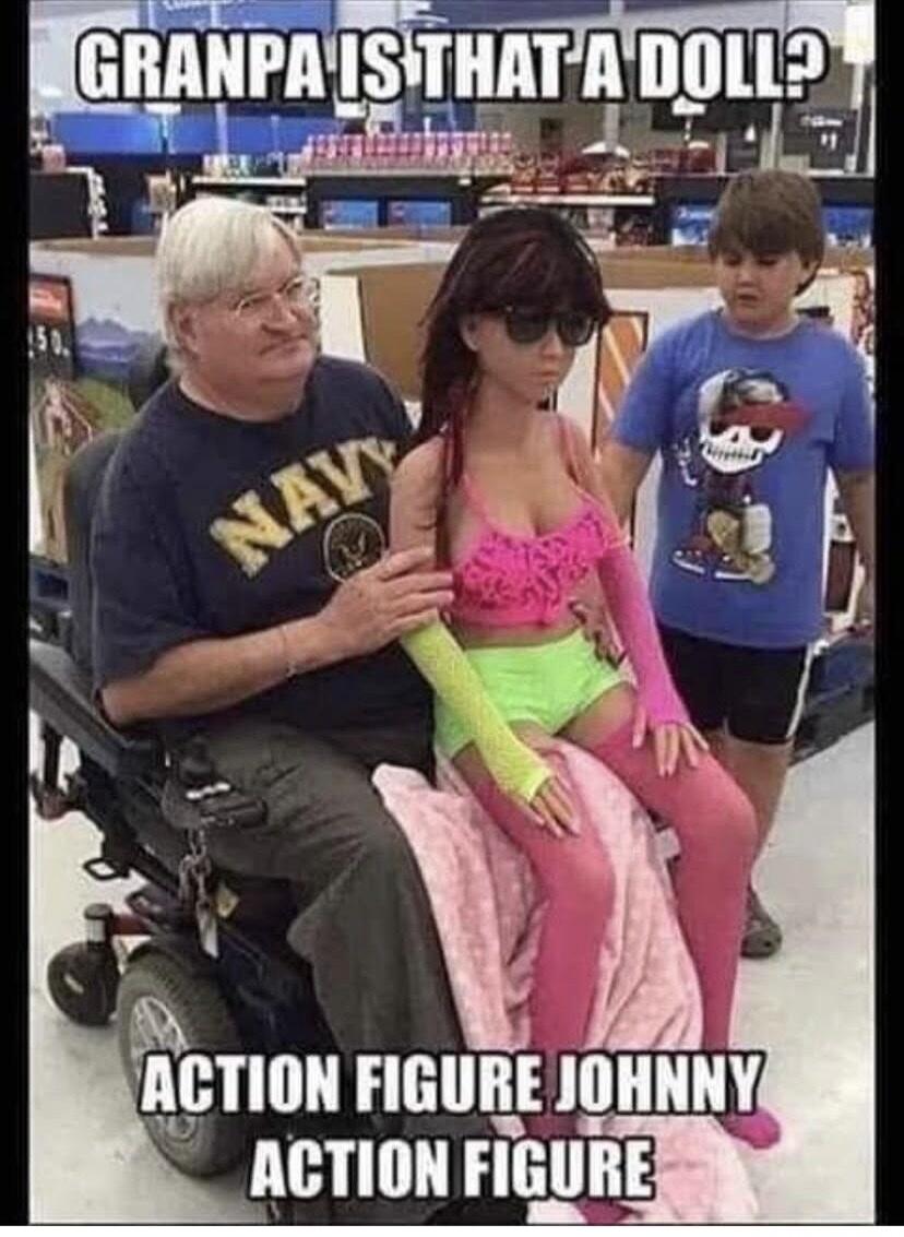 GRANPA IS THAT A DOLL? ACTION FIGURE JOHNNY ACTION FIGURE