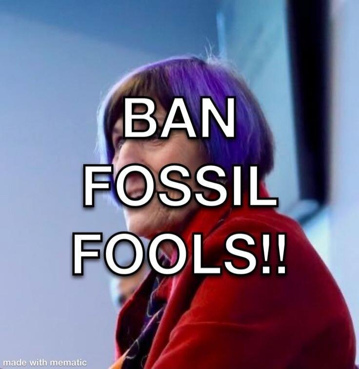 BAN FOSSIL FOOLS!!
