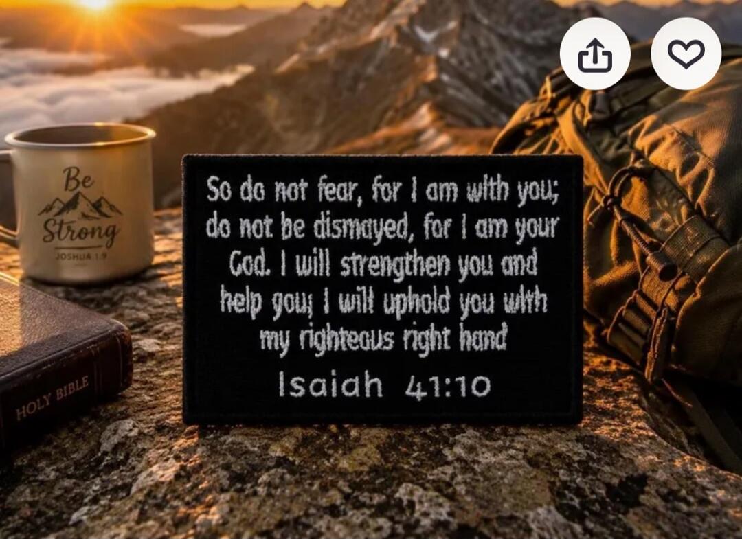 So do not fear, for I am with you; do not be dismayed, for I am your God. I will strengthen you and help you; I will uphold you with my righteous right hand Isaiah 41:10. Be Strong JOSHUA 1:9. HOLY BIBLE.