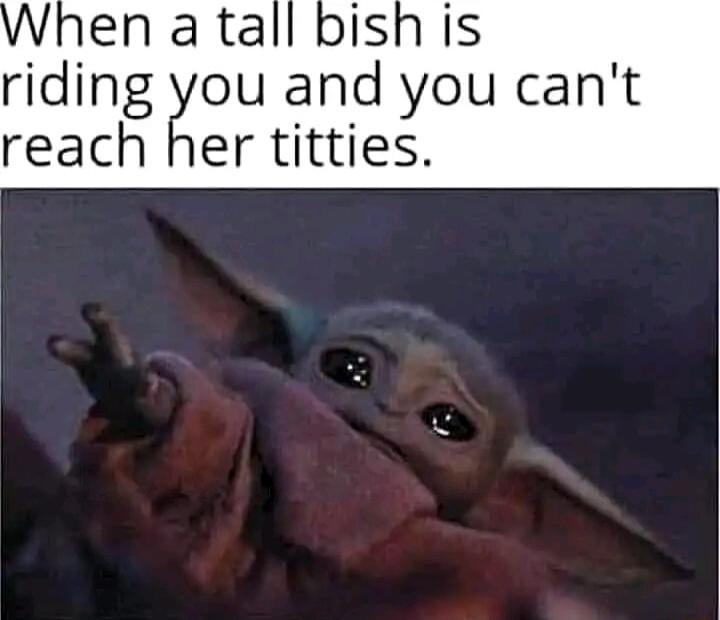 riding ou and you cant reach her titties