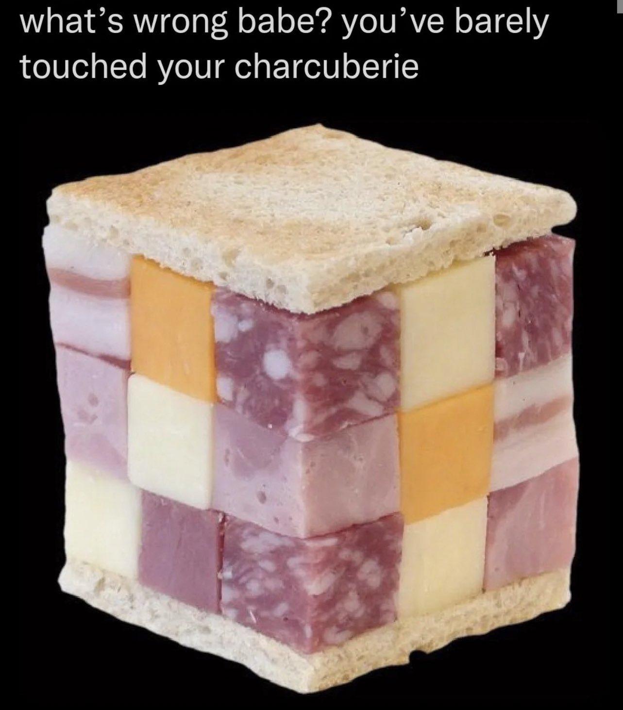 whats wrong babe youve barely touched your charcuberie