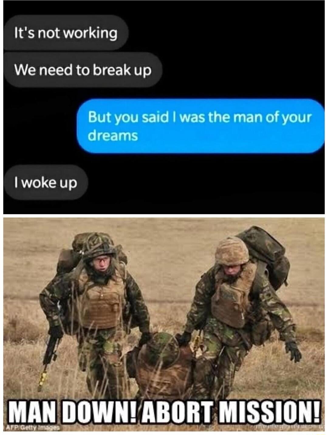 Its not working We need to break up