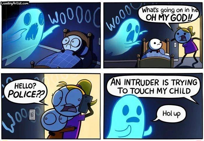 AN INTRUDER IS TRYING TO TOUCH MY CHILD LD LoadingArtistcom Bonus panels on Patreon